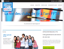 Tablet Screenshot of clubs-ffta.com